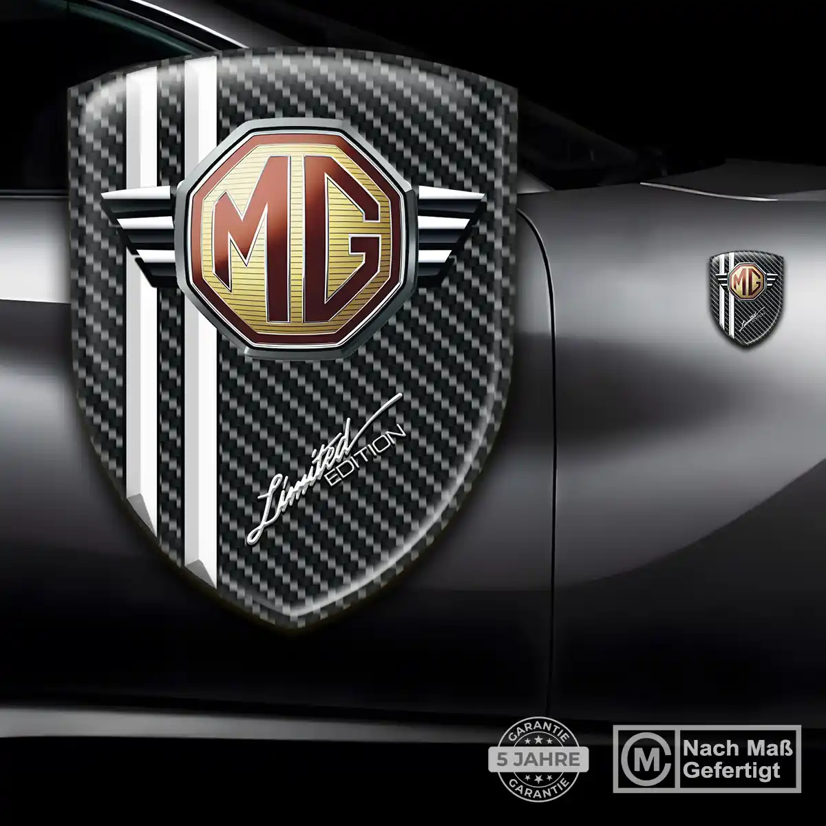 MG Emblem Aufkleber Wappen Auto Elegantes Design
