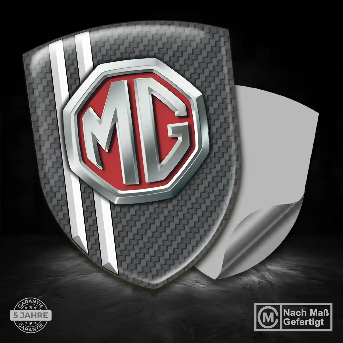 MG Emblem Aufkleber Wappen Auto Exterieurdesign
