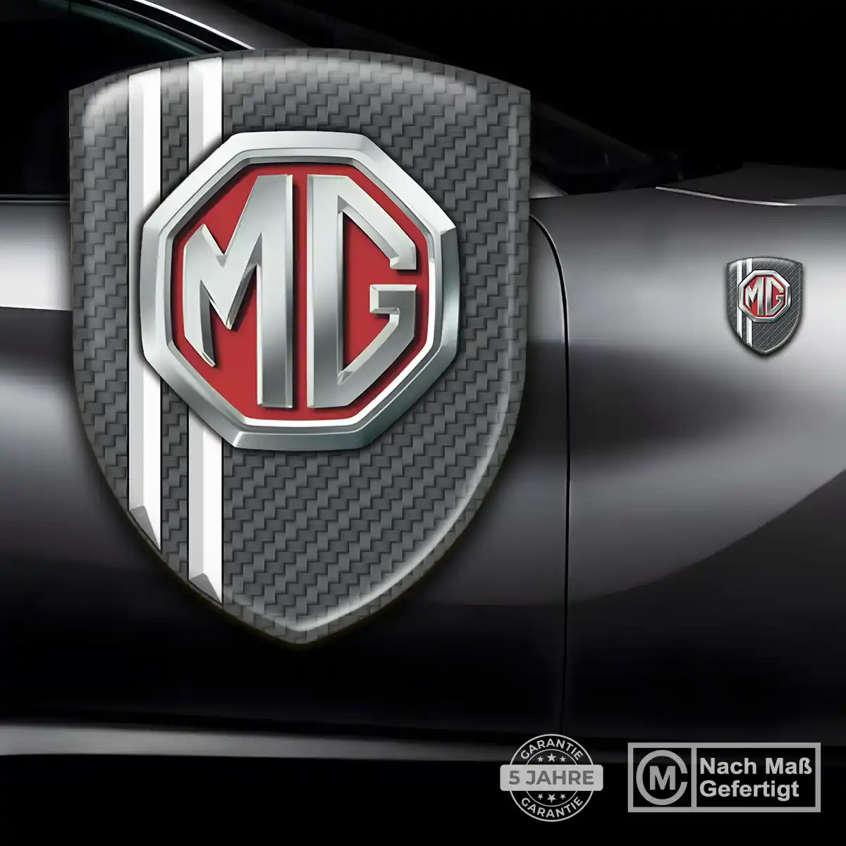 MG Emblem Aufkleber Wappen Auto Exterieurdesign