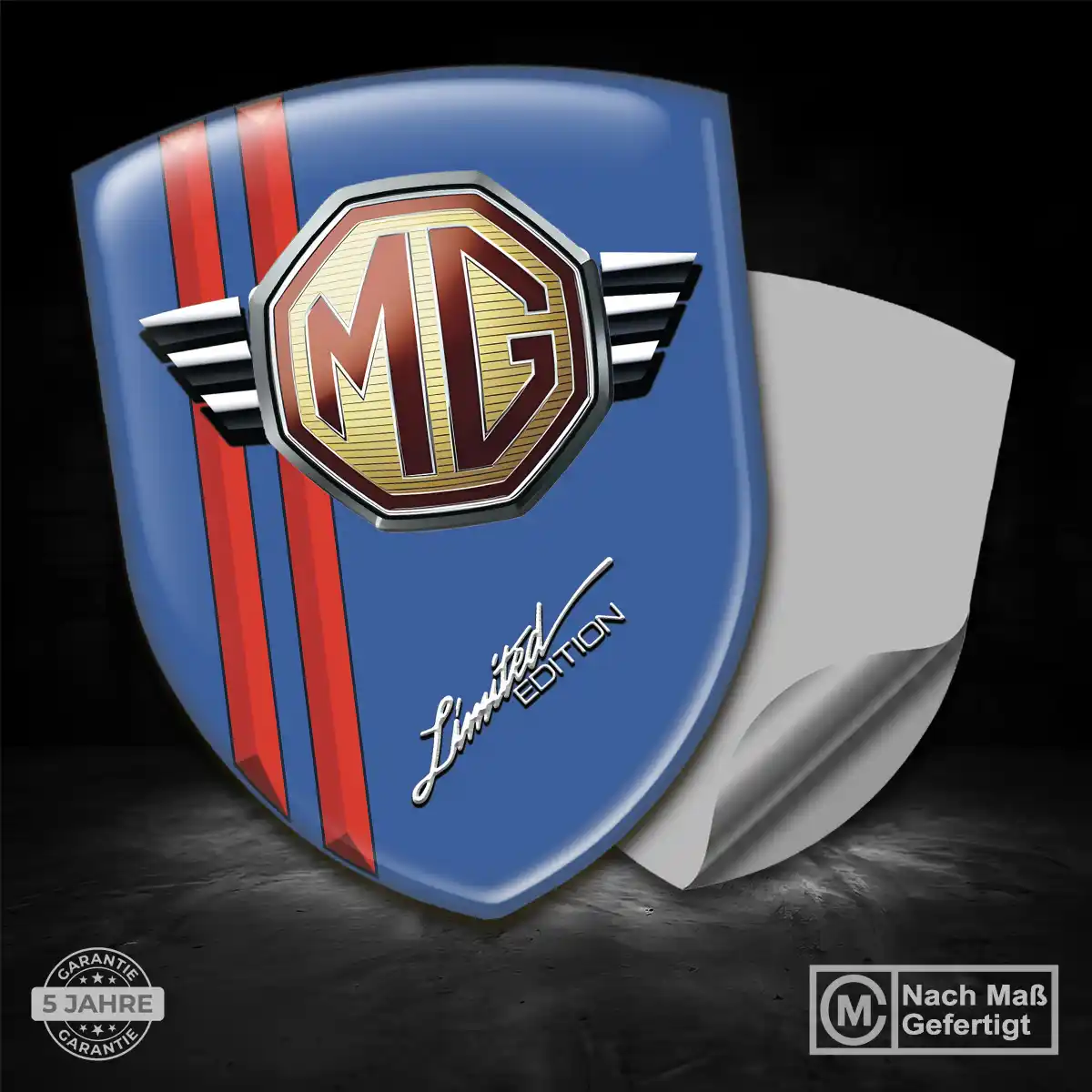 MG Emblem Aufkleber Wappen Auto Luxus-Edition