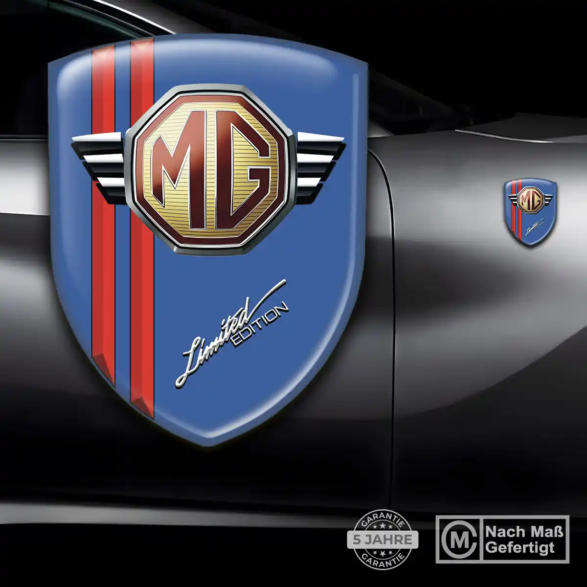 MG Emblem Aufkleber Wappen Auto Luxus-Edition