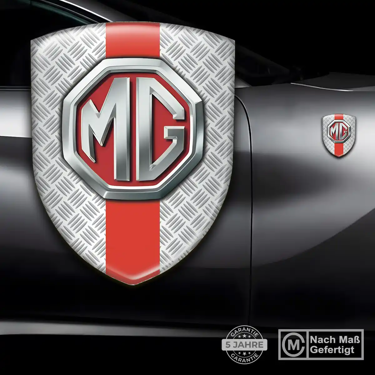 MG Emblem Aufkleber Wappen Auto Premium-Edition