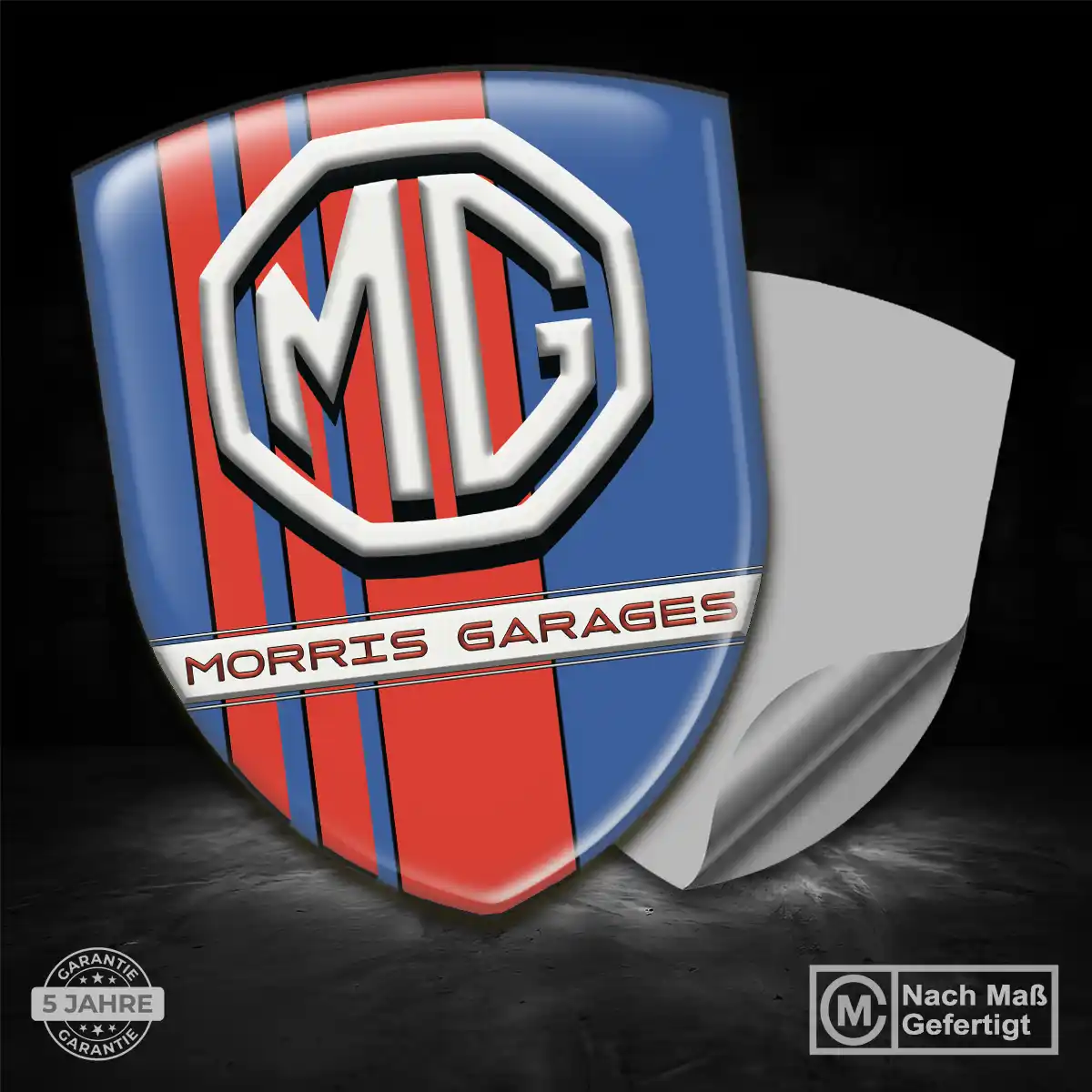 MG Emblem Aufkleber Wappen Auto Premiumqualität