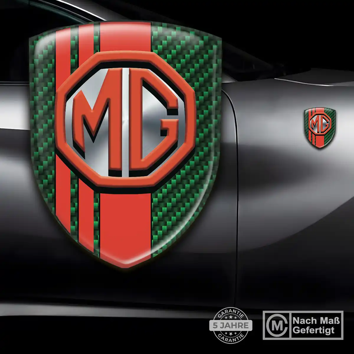 MG Emblem Aufkleber Wappen Auto Tuningfahrzeug