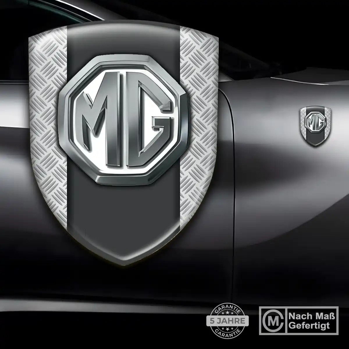 MG Emblem Aufkleber Wappen Edles Design