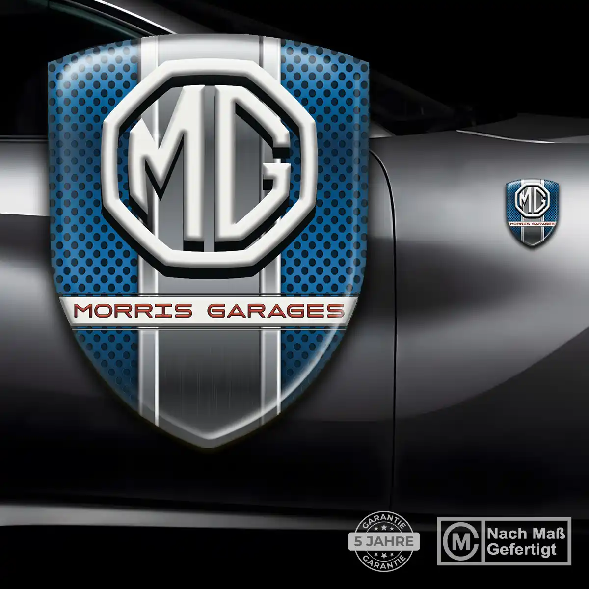 MG Emblem Aufkleber Wappen Elegantes Design