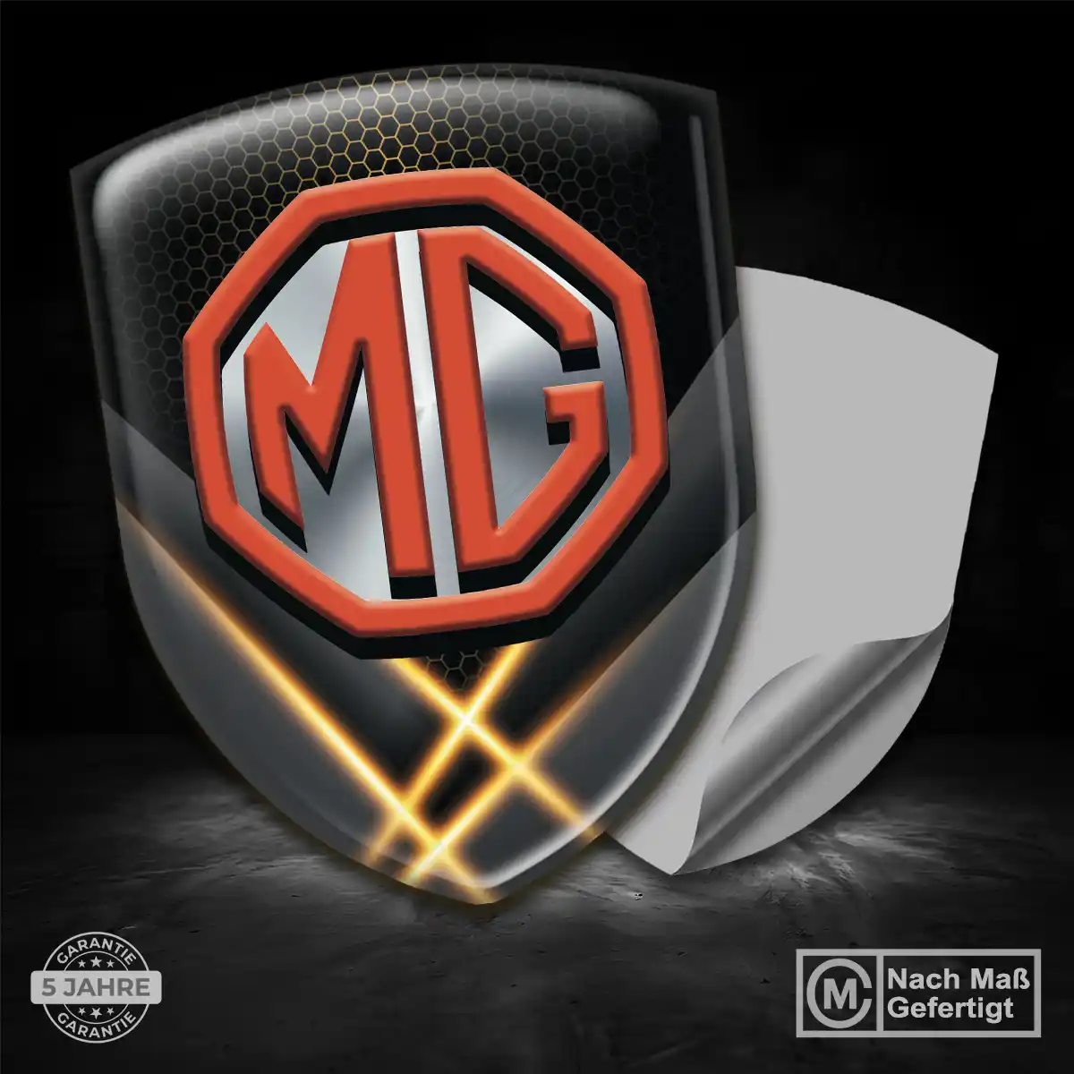 MG Emblem Aufkleber Wappen Exterieurdesign