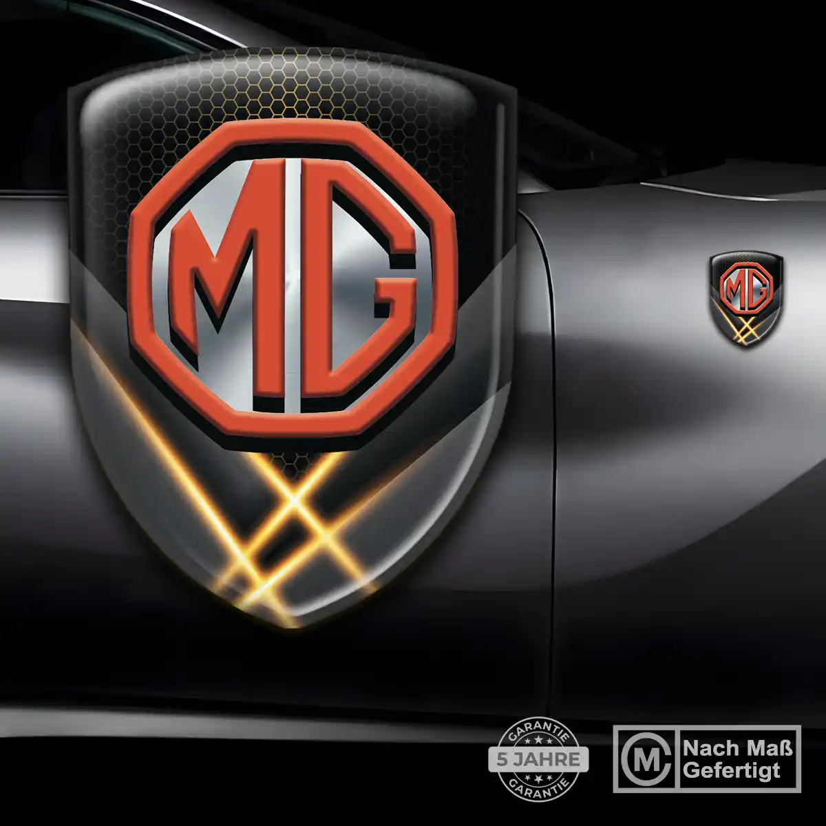 MG Emblem Aufkleber Wappen Exterieurdesign