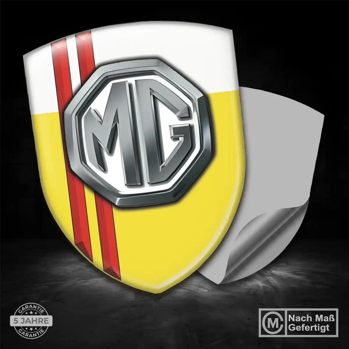 MG Emblem Aufkleber Wappen Hochwertiges Harz