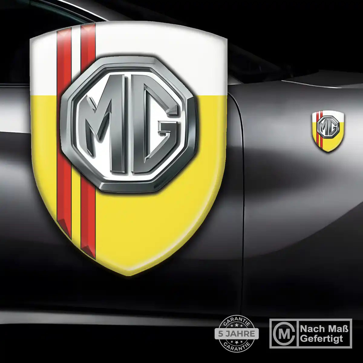 MG Emblem Aufkleber Wappen Hochwertiges Harz