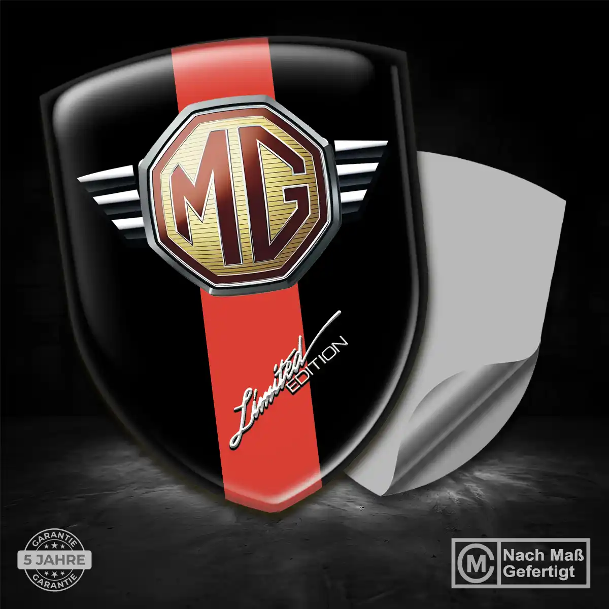 MG Emblem Aufkleber Wappen Hohe Qualität