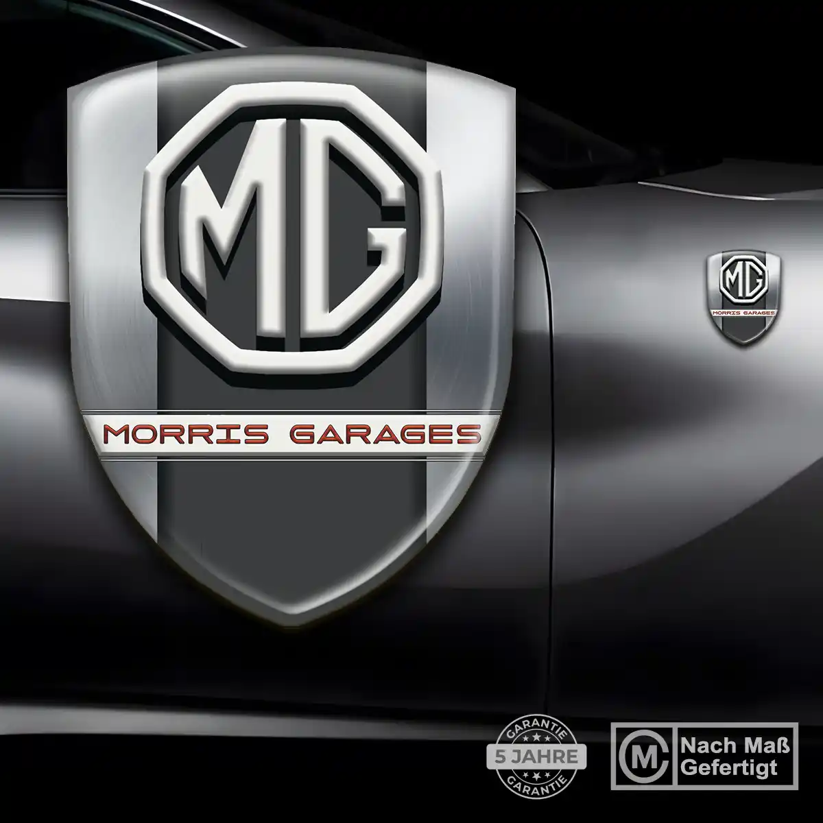 MG Emblem Aufkleber Wappen Interieurdesign