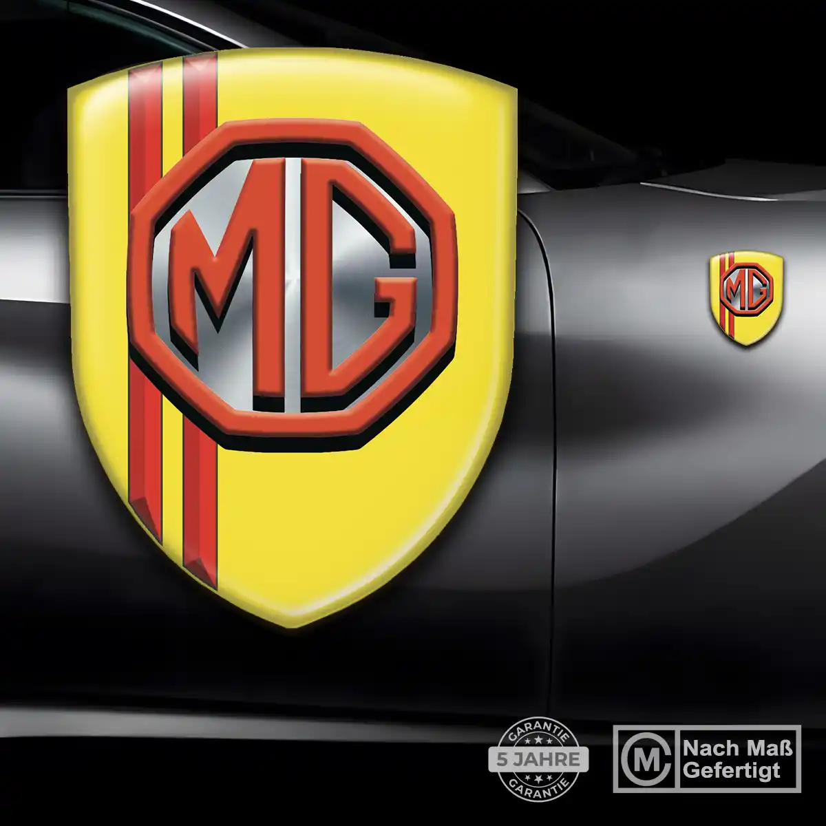 MG Emblem Aufkleber Wappen Modernes Design