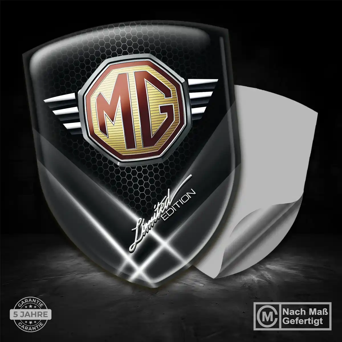 MG Emblem Aufkleber Wappen Tuningfahrzeug