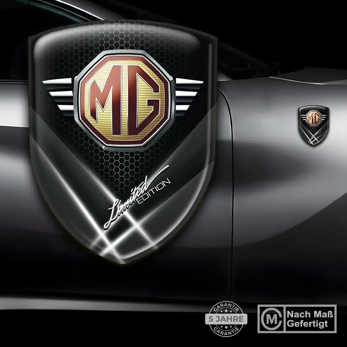 MG Emblem Aufkleber Wappen Tuningfahrzeug