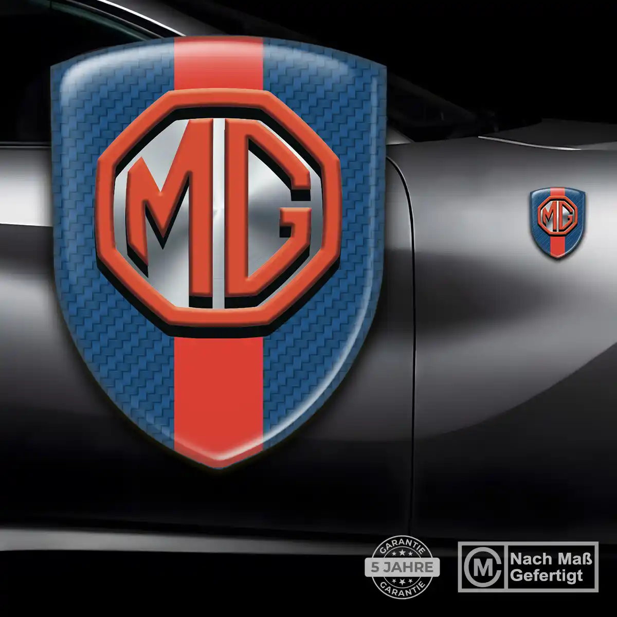MG Emblem Ausdrucksstarkes Design