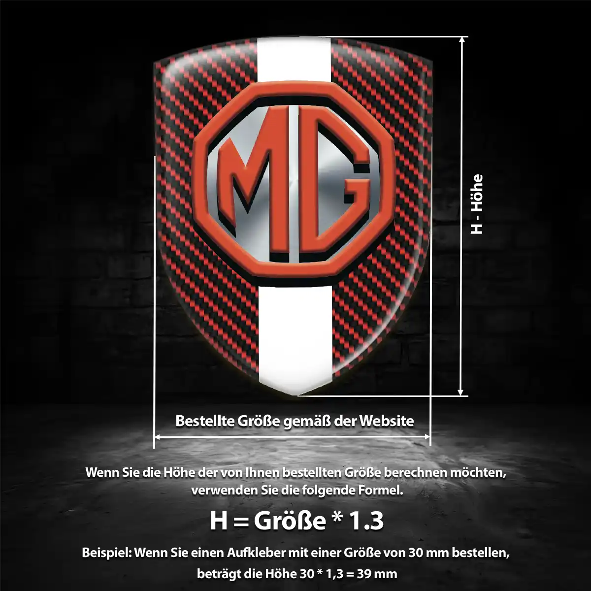 MG Emblem Auto Anspruchsvolles Design