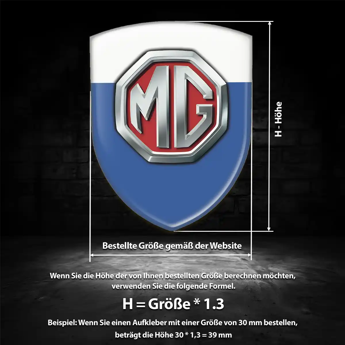 MG Emblem Auto Elegantes Design