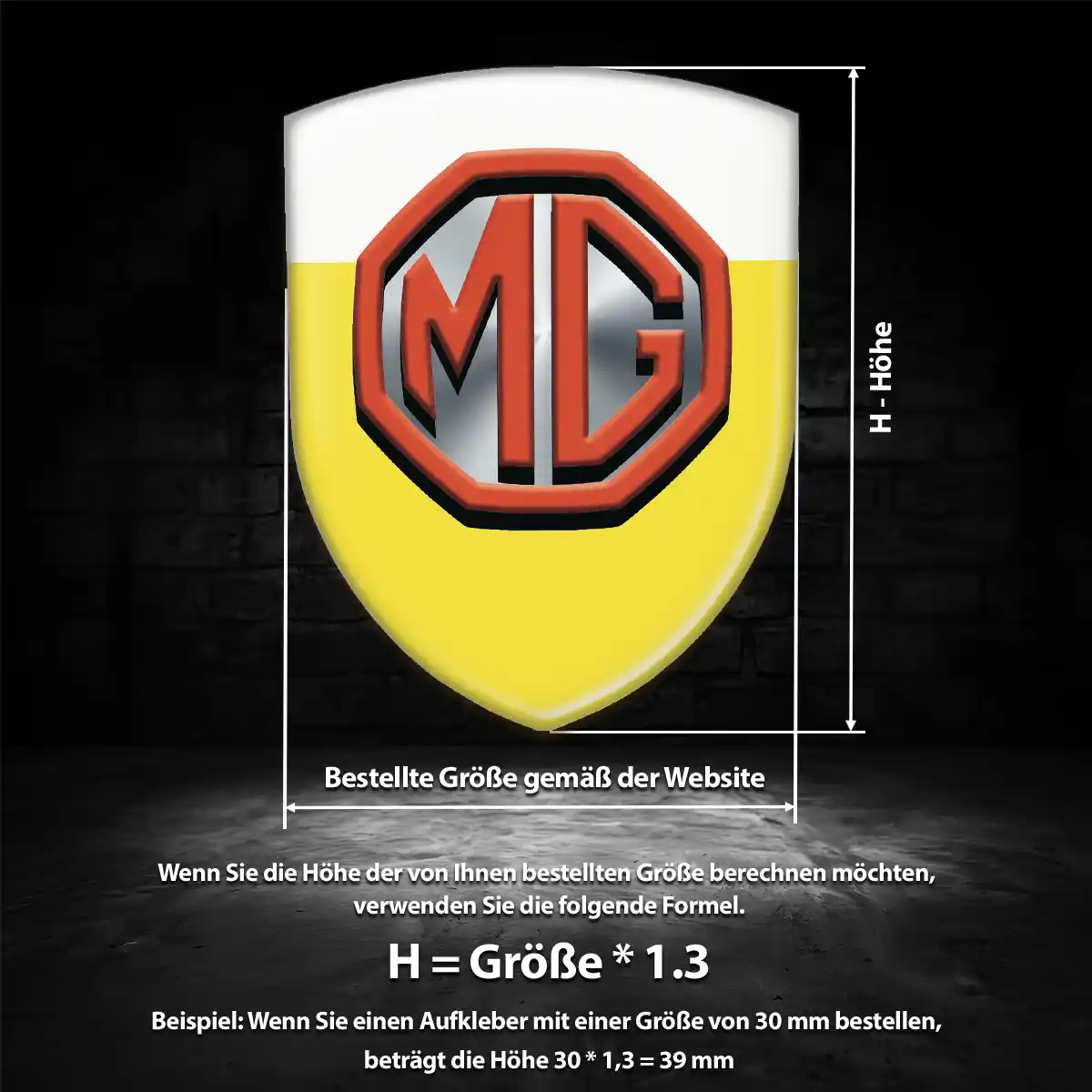 MG Emblem Auto Hohe Qualität