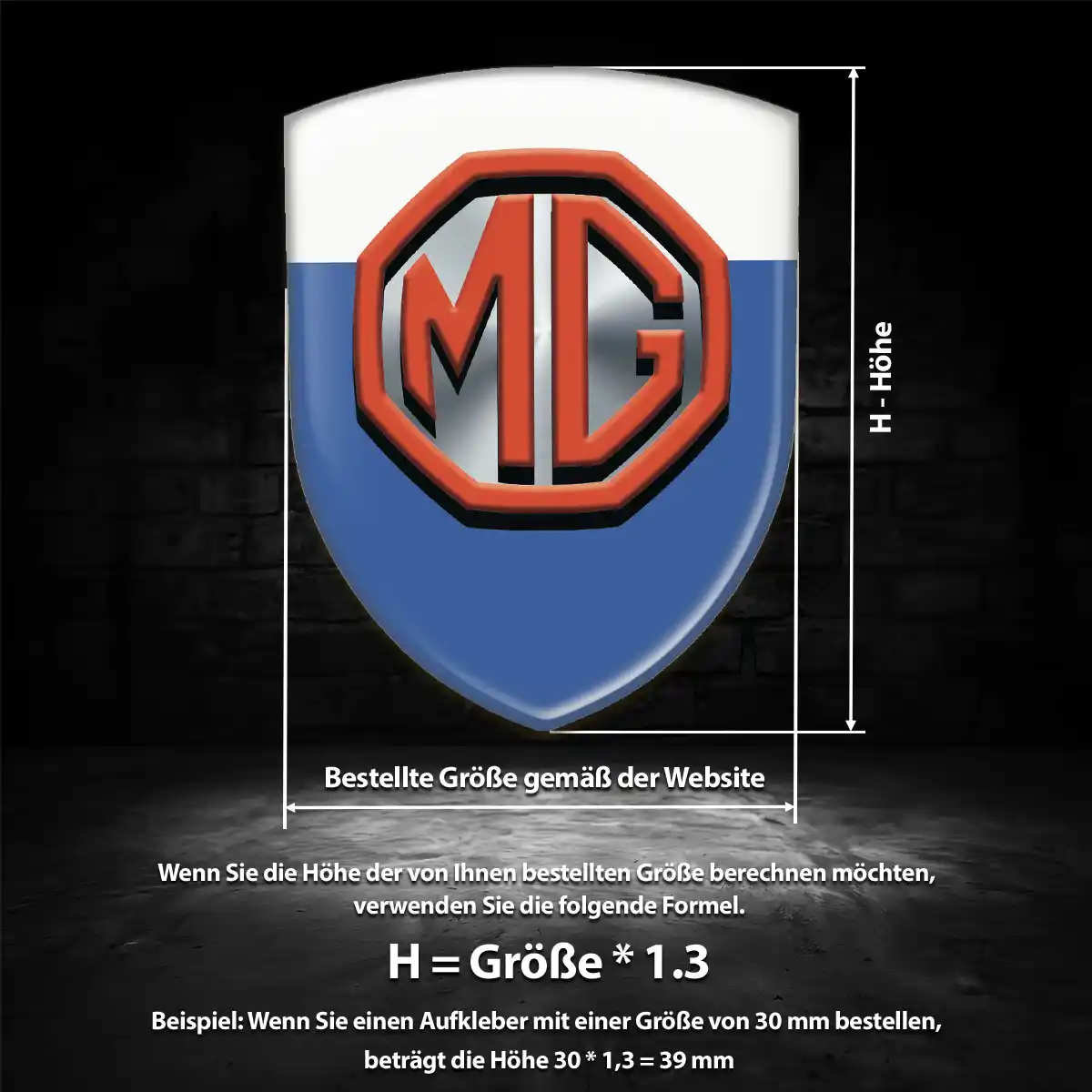 MG Emblem Auto Luxus-Edition