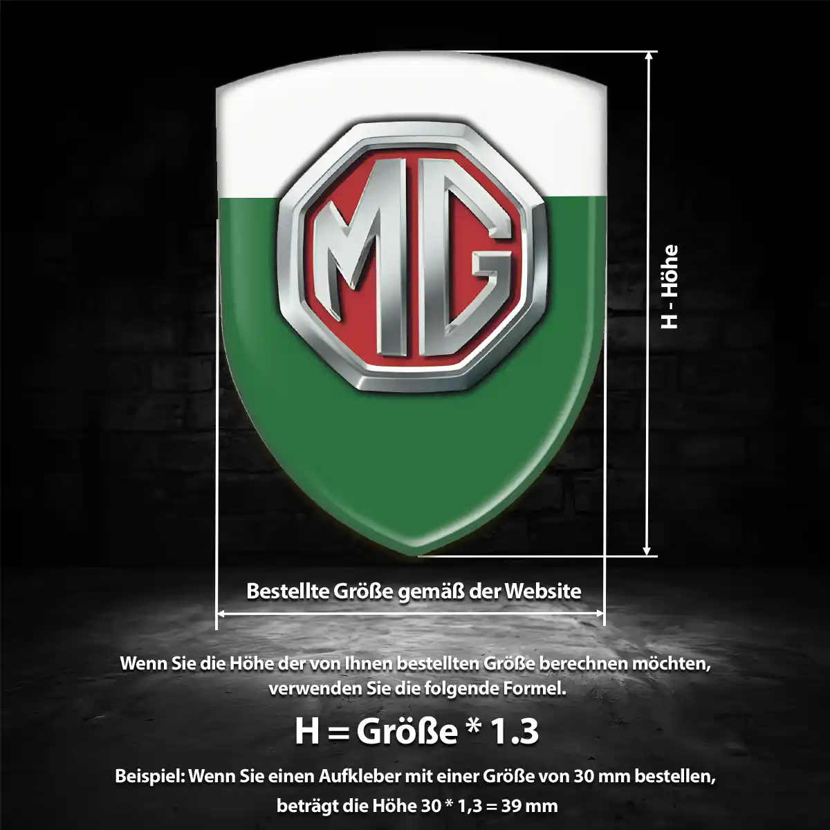 MG Emblem Auto Premiumqualität