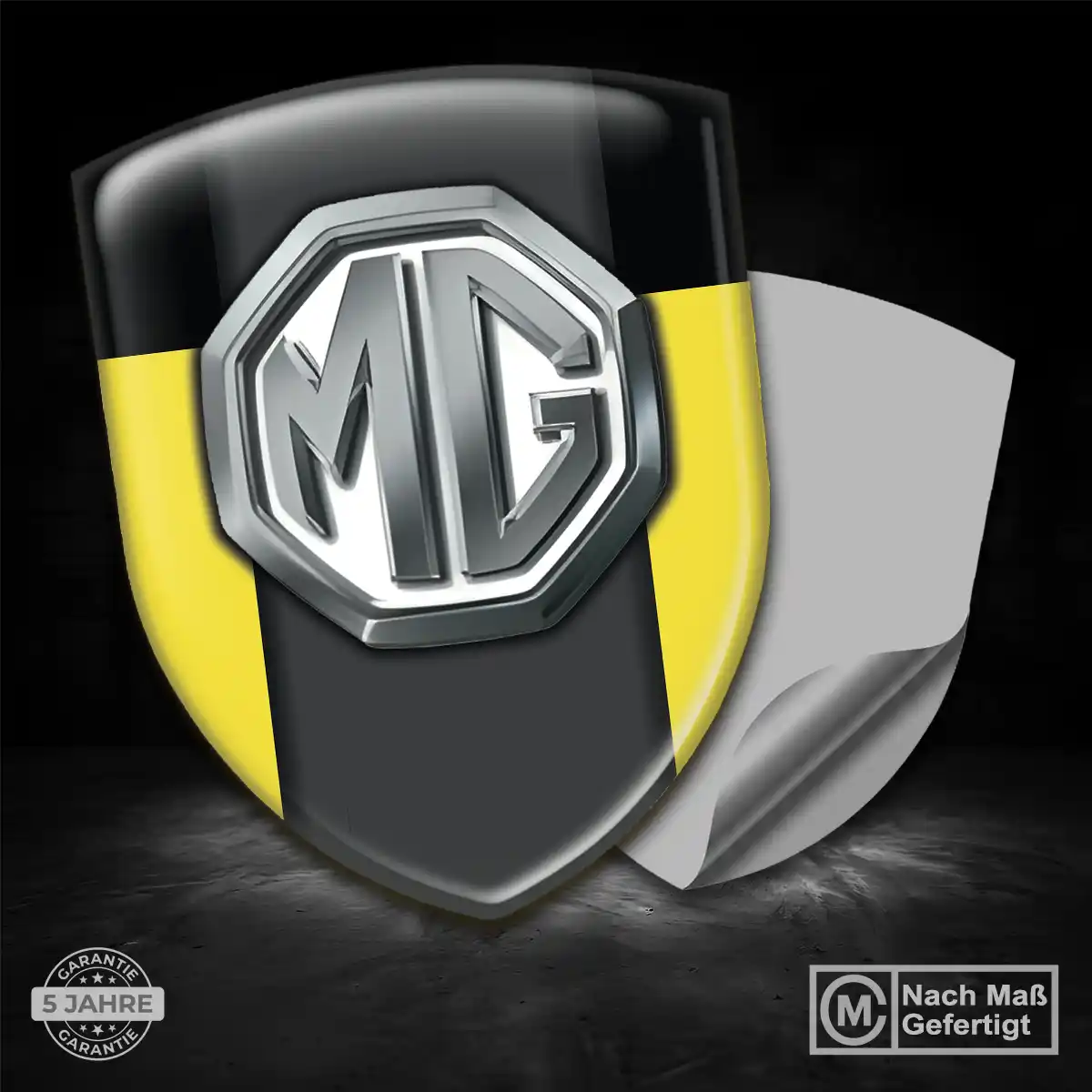 MG Emblem Auto Tuningfahrzeug