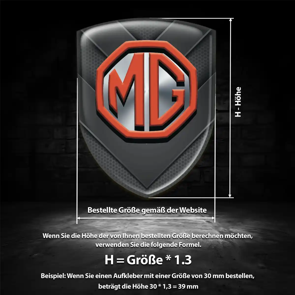 MG Emblem Elegantes Design