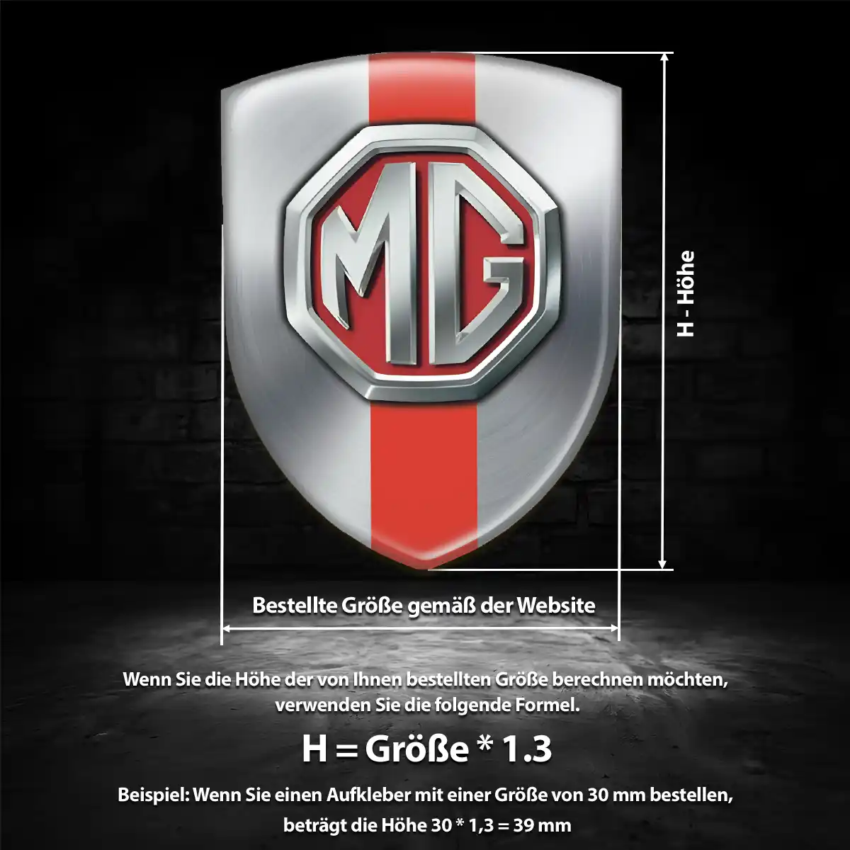 MG Emblem Erstklassige Qualität