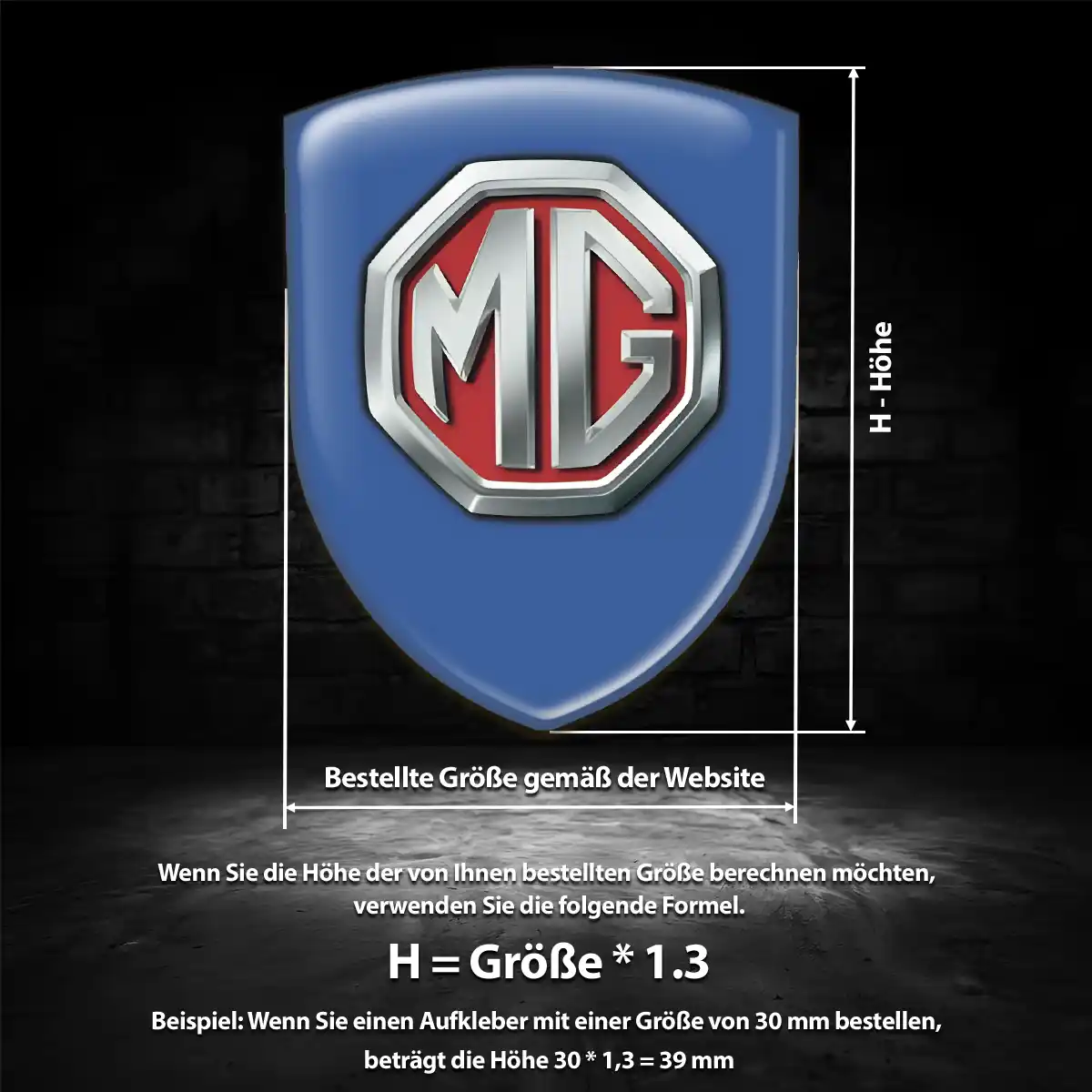 MG Emblem Interieurdesign