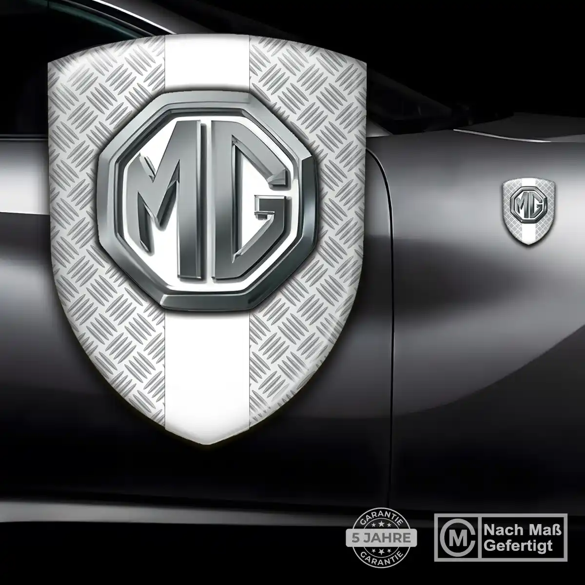MG Emblem Modernes Design