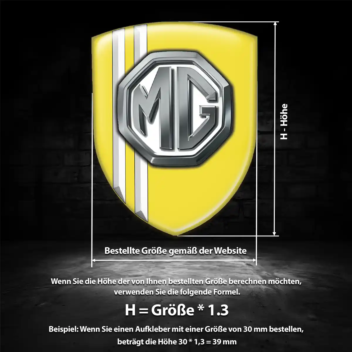 MG Emblem Stilvolles Design