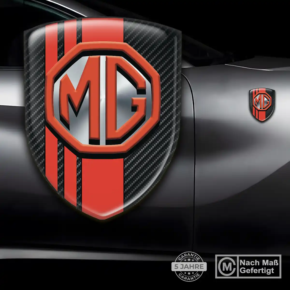 MG Emblem Tuningfahrzeug