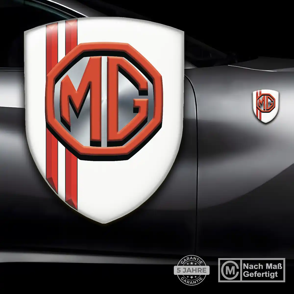 MG Emblem Wappen Aufkleber Anspruchsvolles Design