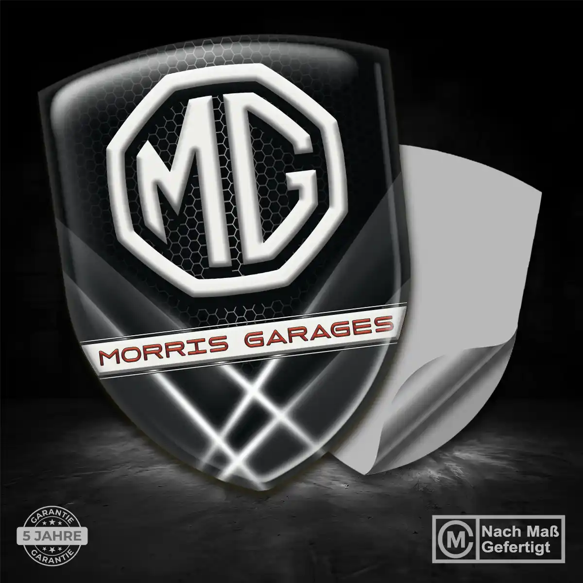 MG Emblem Wappen Aufkleber Auto Edles Design