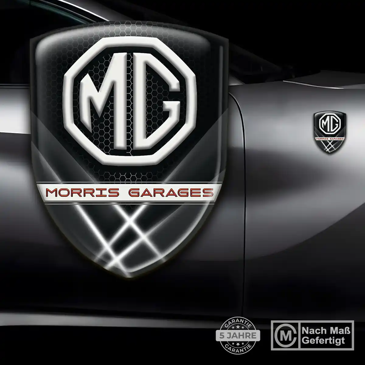 MG Emblem Wappen Aufkleber Auto Edles Design