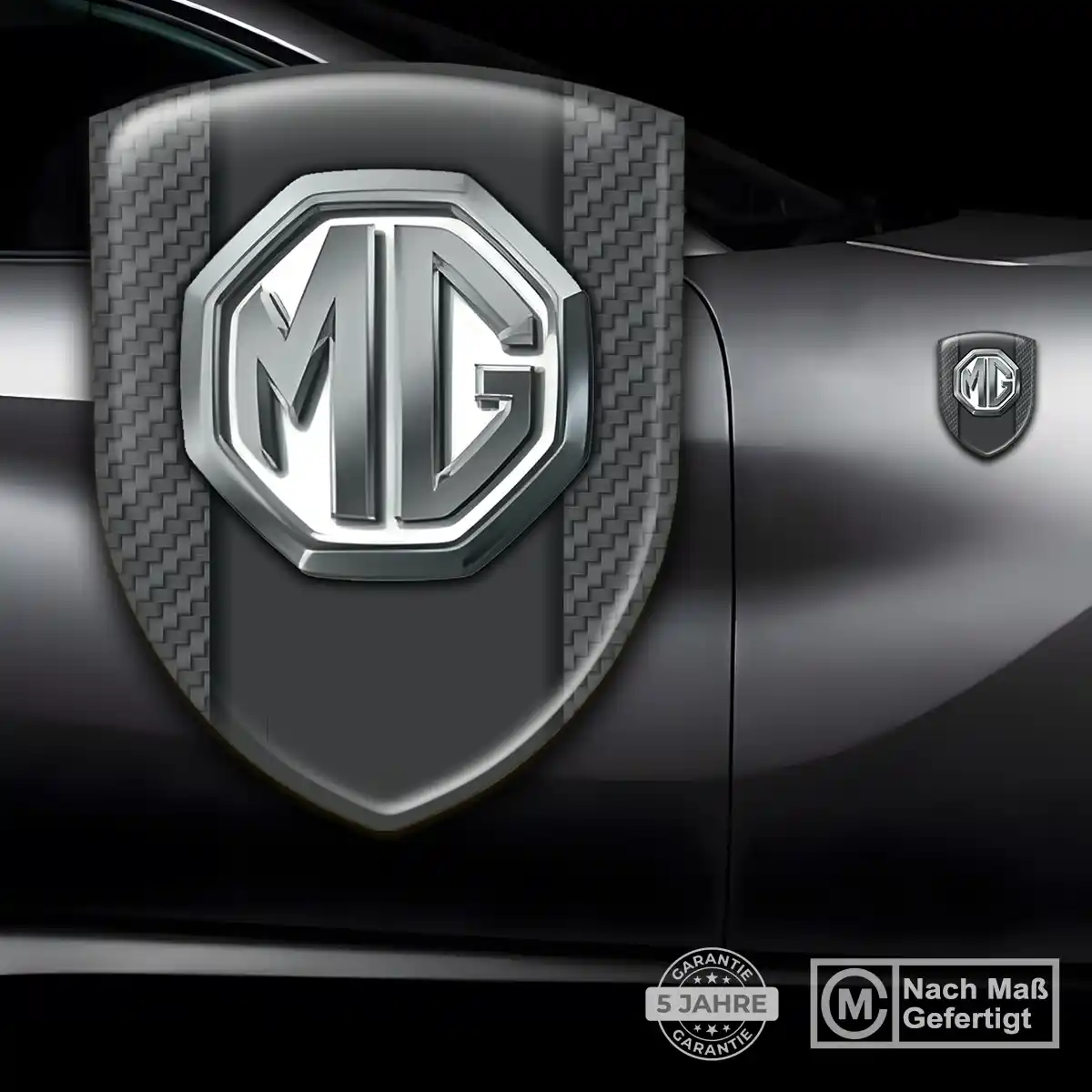 MG Emblem Wappen Aufkleber Auto Elegantes Design