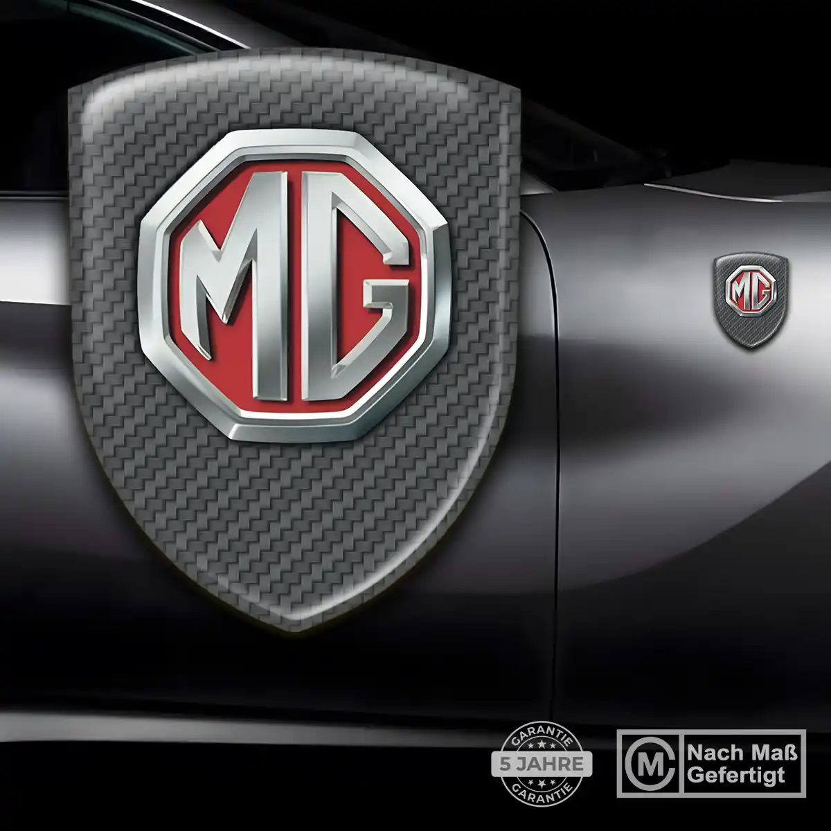 MG Emblem Wappen Aufkleber Auto Interieurdesign