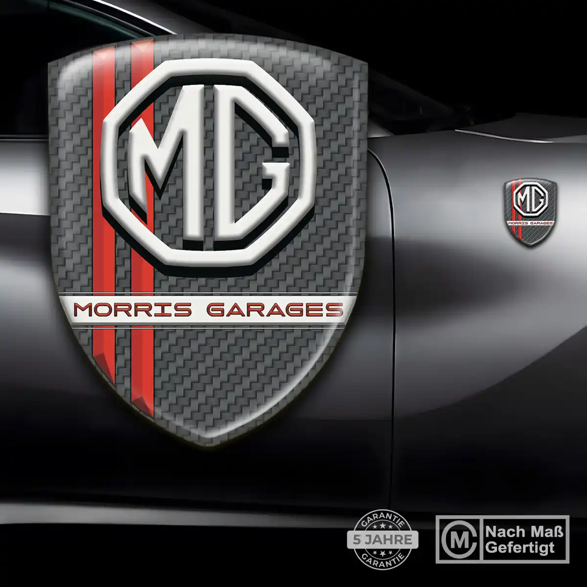 MG Emblem Wappen Aufkleber Auto Limitierte Auflage