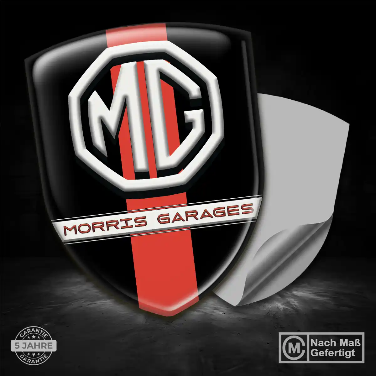 MG Emblem Wappen Aufkleber Auto Modernes Design