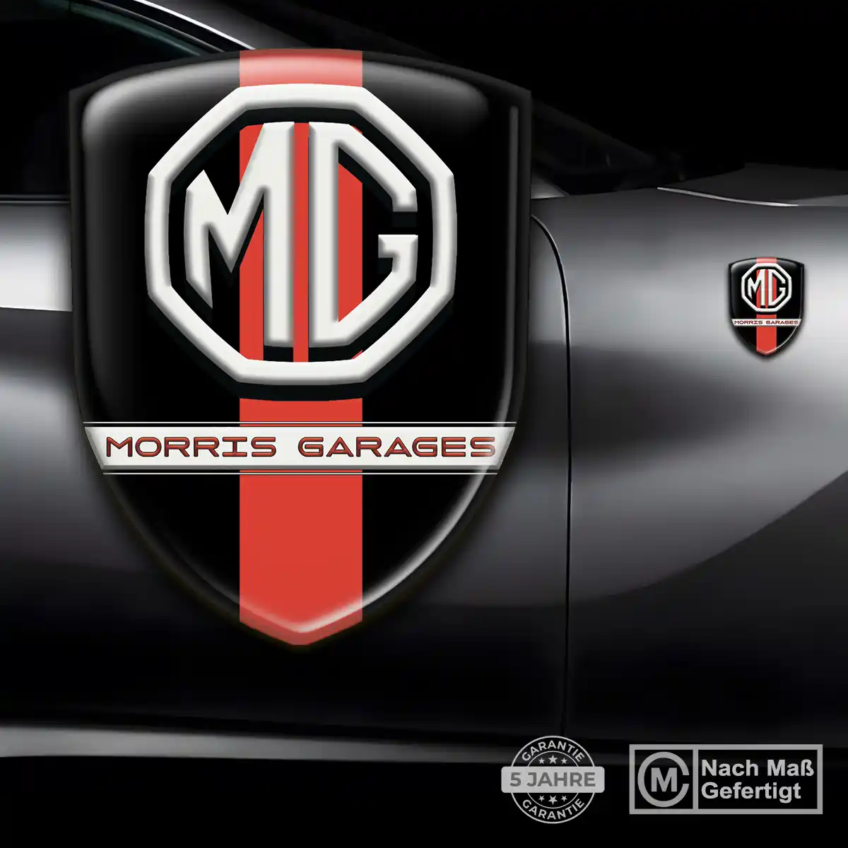 MG Emblem Wappen Aufkleber Auto Modernes Design