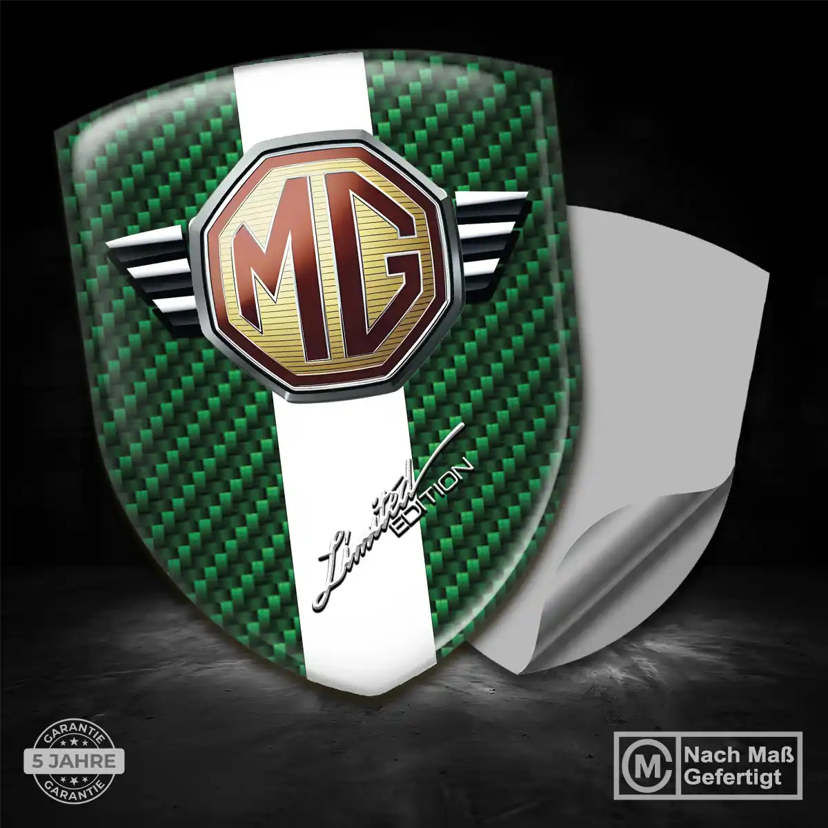 MG Emblem Wappen Aufkleber Auto Premiumqualität