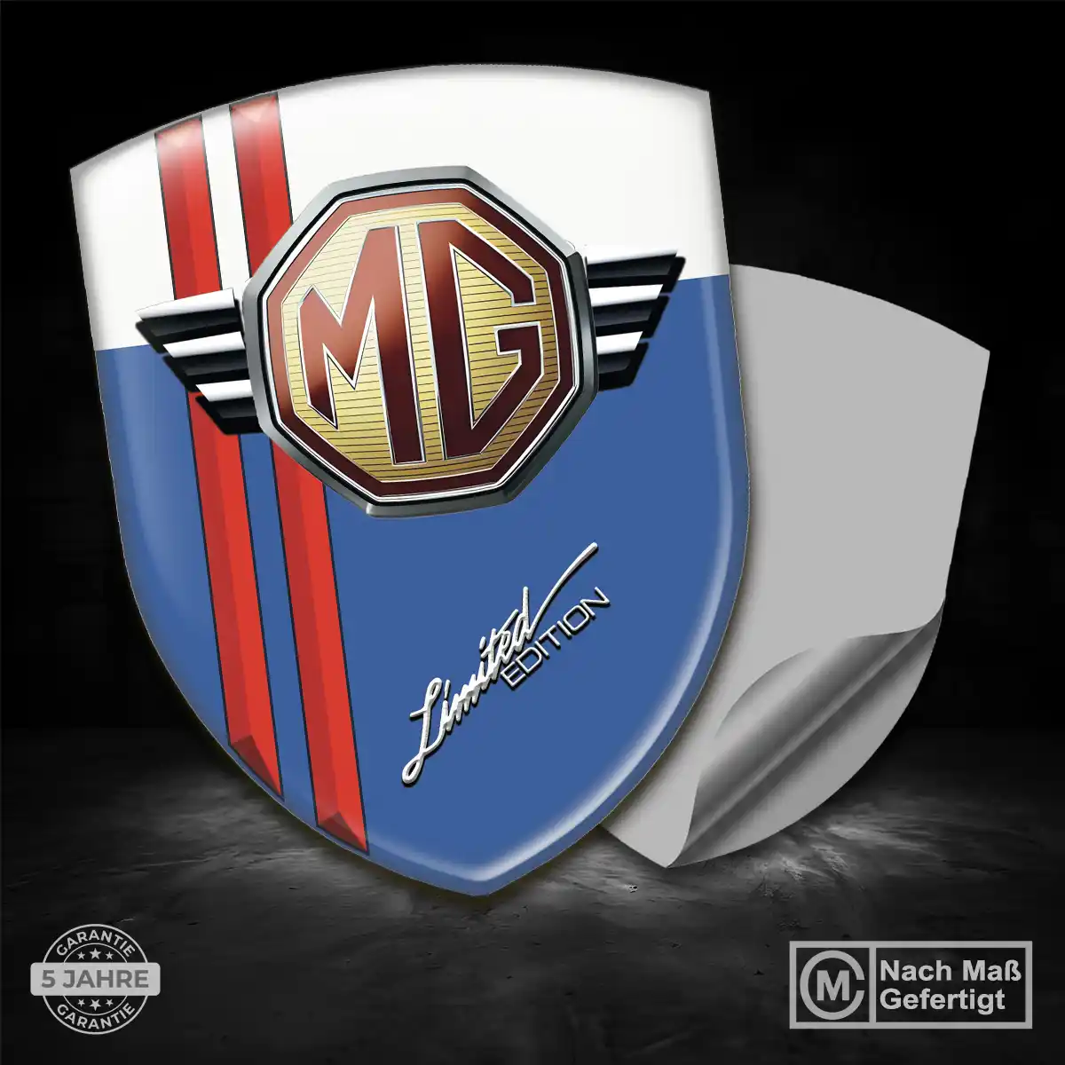 MG Emblem Wappen Aufkleber Auto Tuningfahrzeug