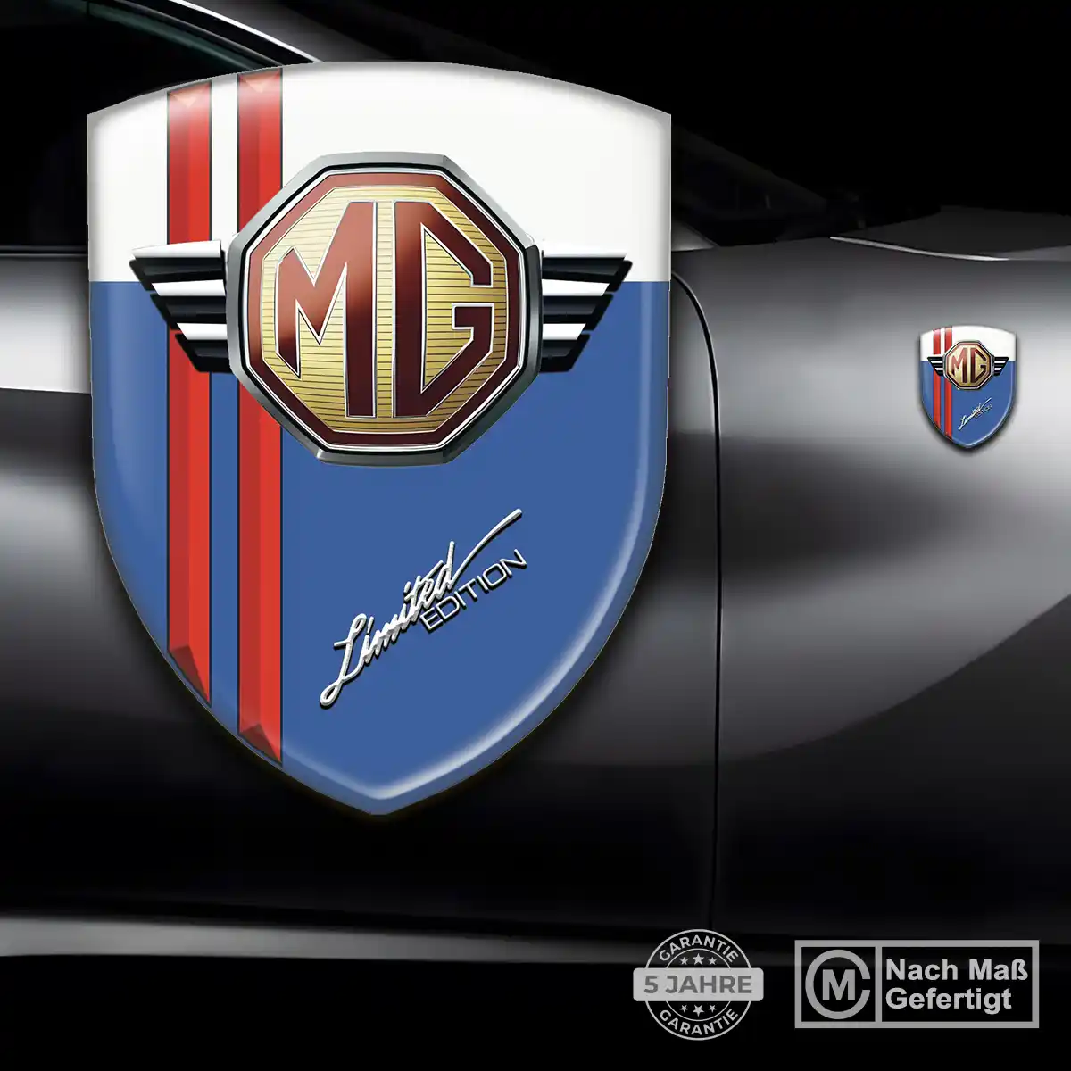 MG Emblem Wappen Aufkleber Auto Tuningfahrzeug