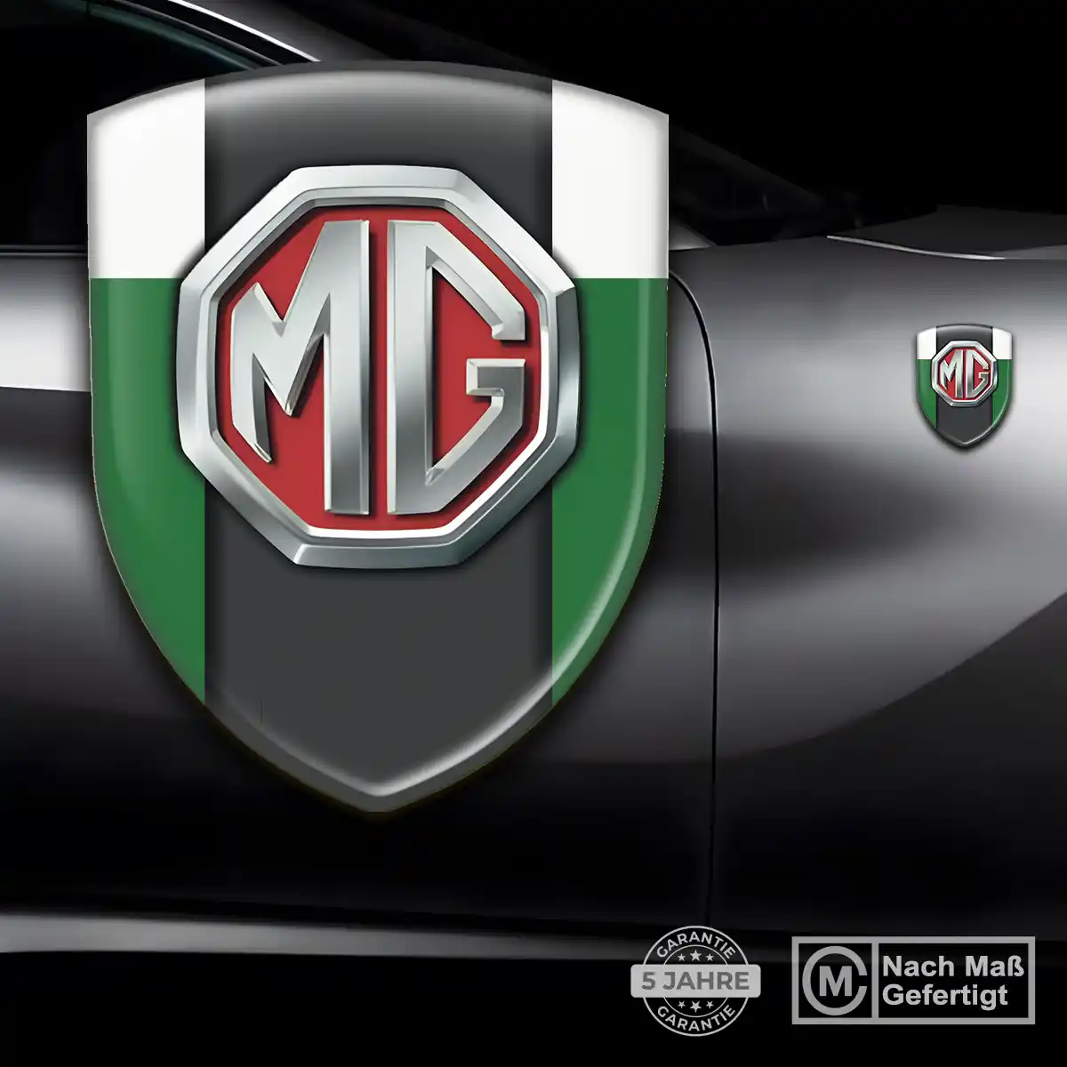 MG Emblem Wappen Aufkleber Erstklassige Qualität