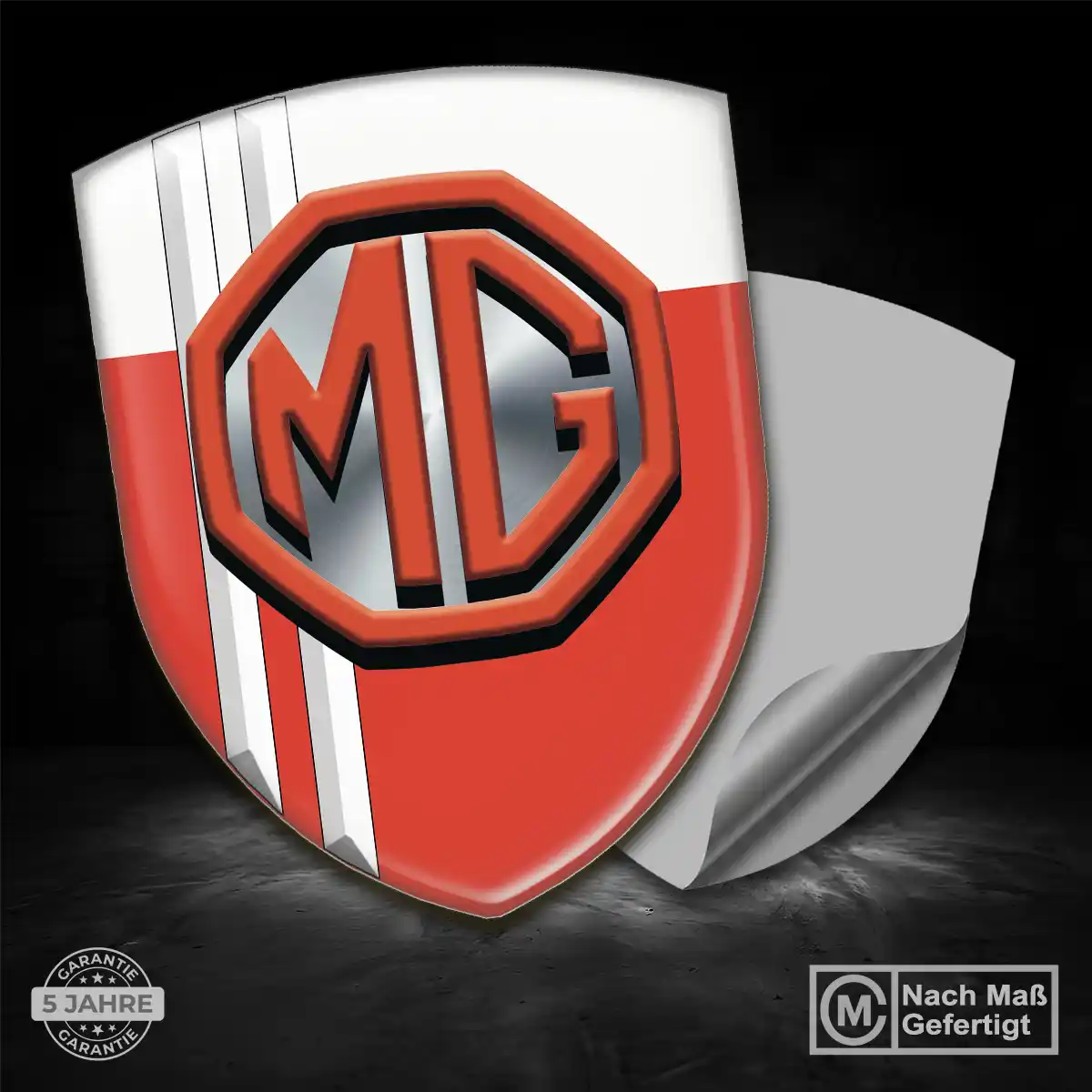 MG Emblem Wappen Aufkleber Exterieurdesign