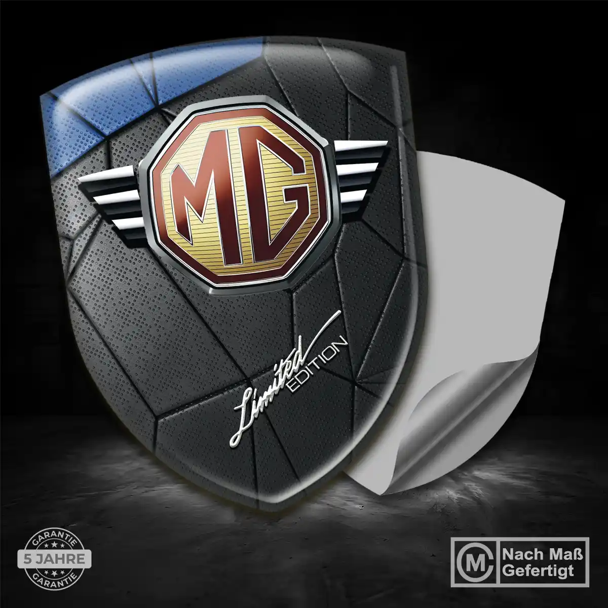 MG Emblem Wappen Aufkleber Luxus-Edition