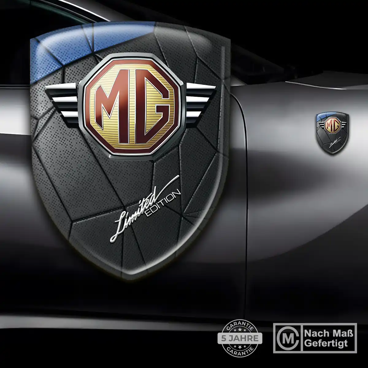 MG Emblem Wappen Aufkleber Luxus-Edition