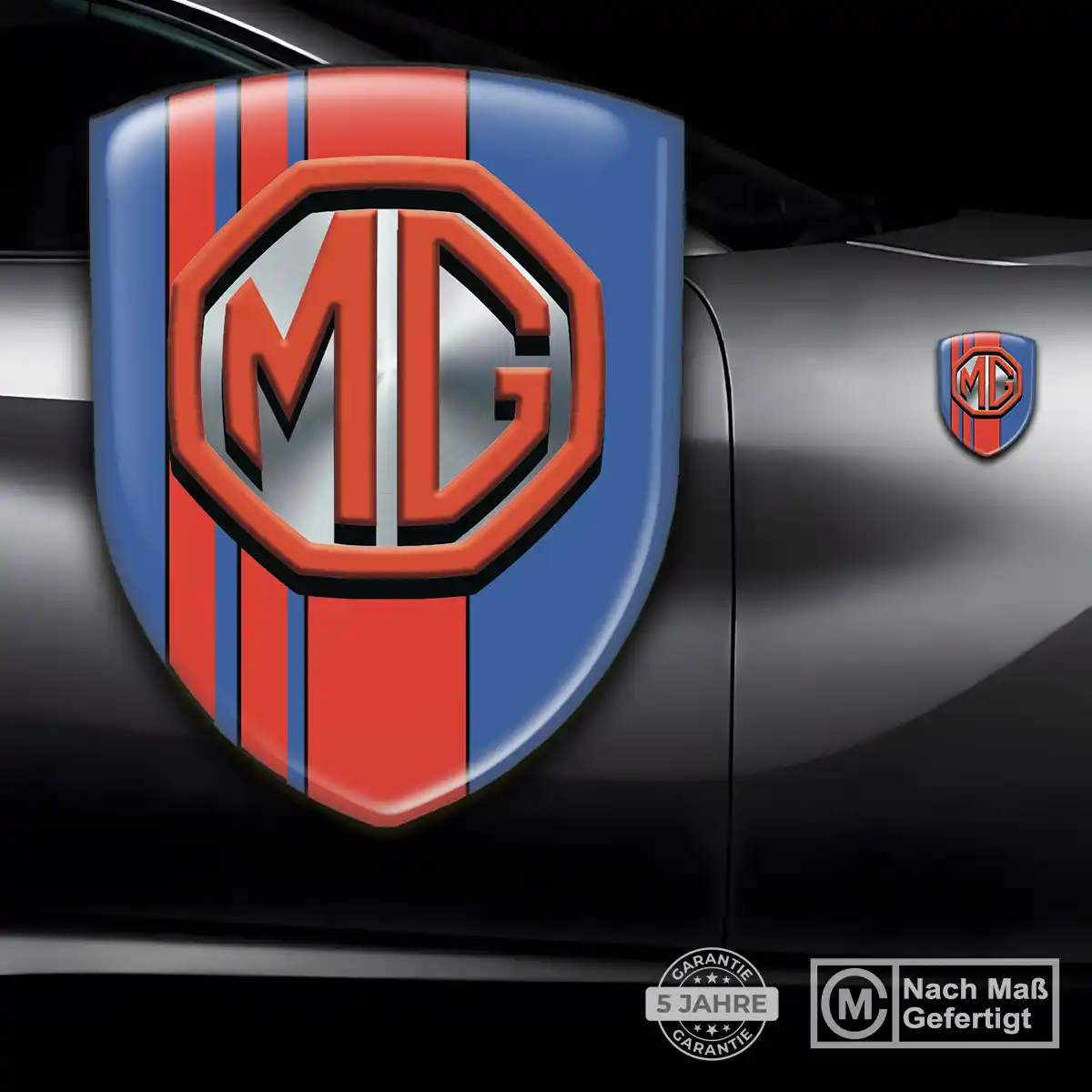 MG Emblem Wappen Aufkleber Markenedition