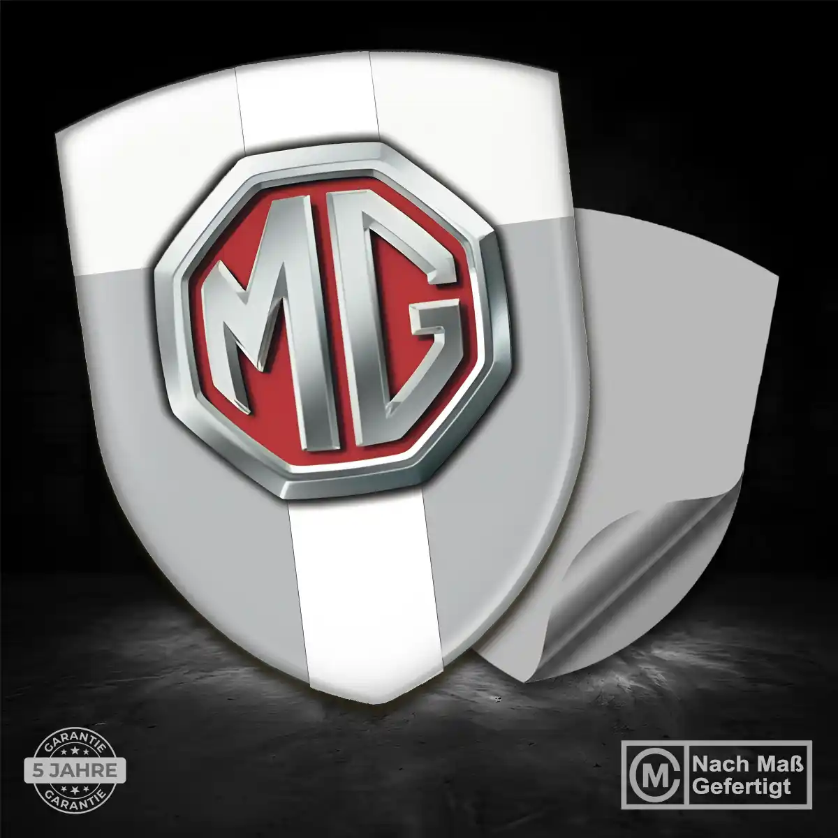 MG Emblem Wappen Aufkleber Tuningfahrzeug