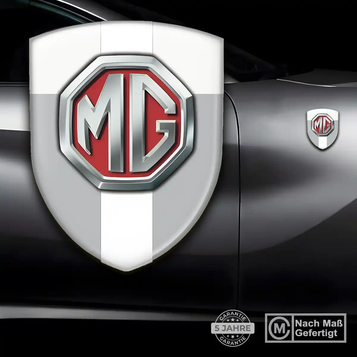 MG Emblem Wappen Aufkleber Tuningfahrzeug